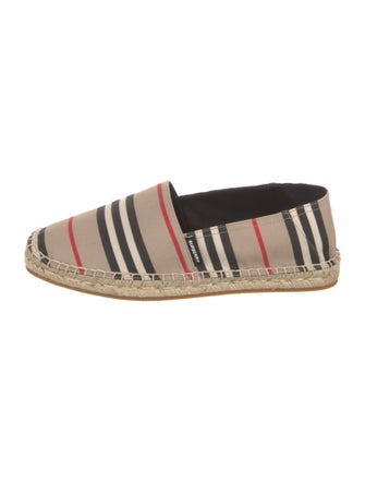 Burberry London Canvas Striped Espadrilles
