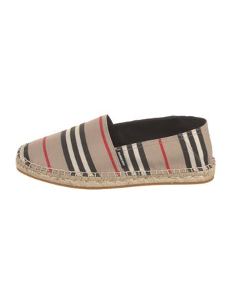 Burberry London Canvas Striped Espadrilles