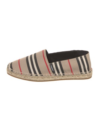 Burberry London Canvas Striped Espadrilles