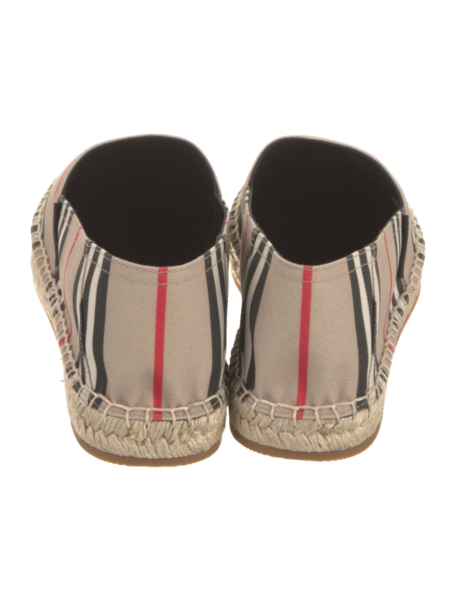 Burberry London Canvas Striped Espadrilles