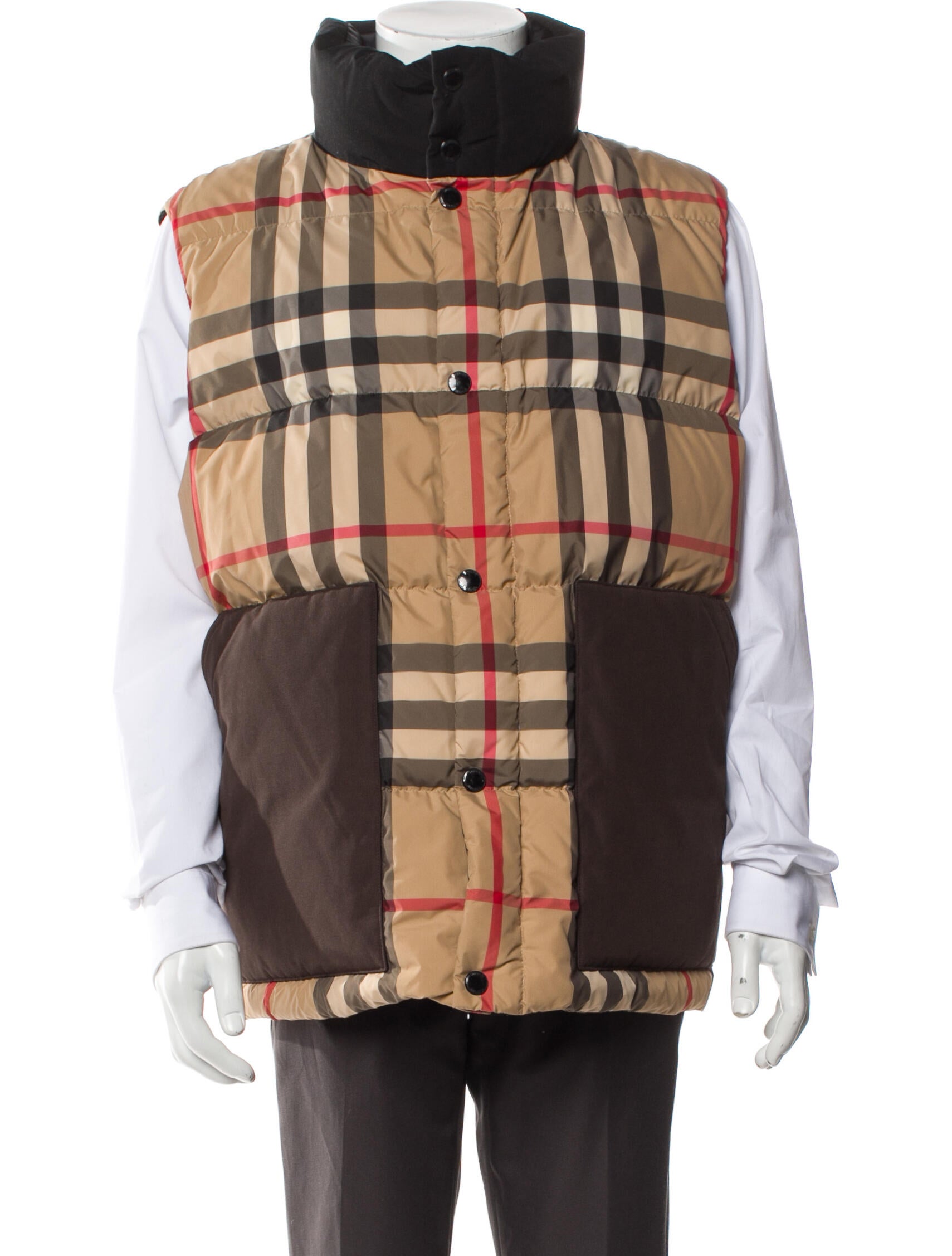 Burberry London Plaid Print Vest w/ Tags