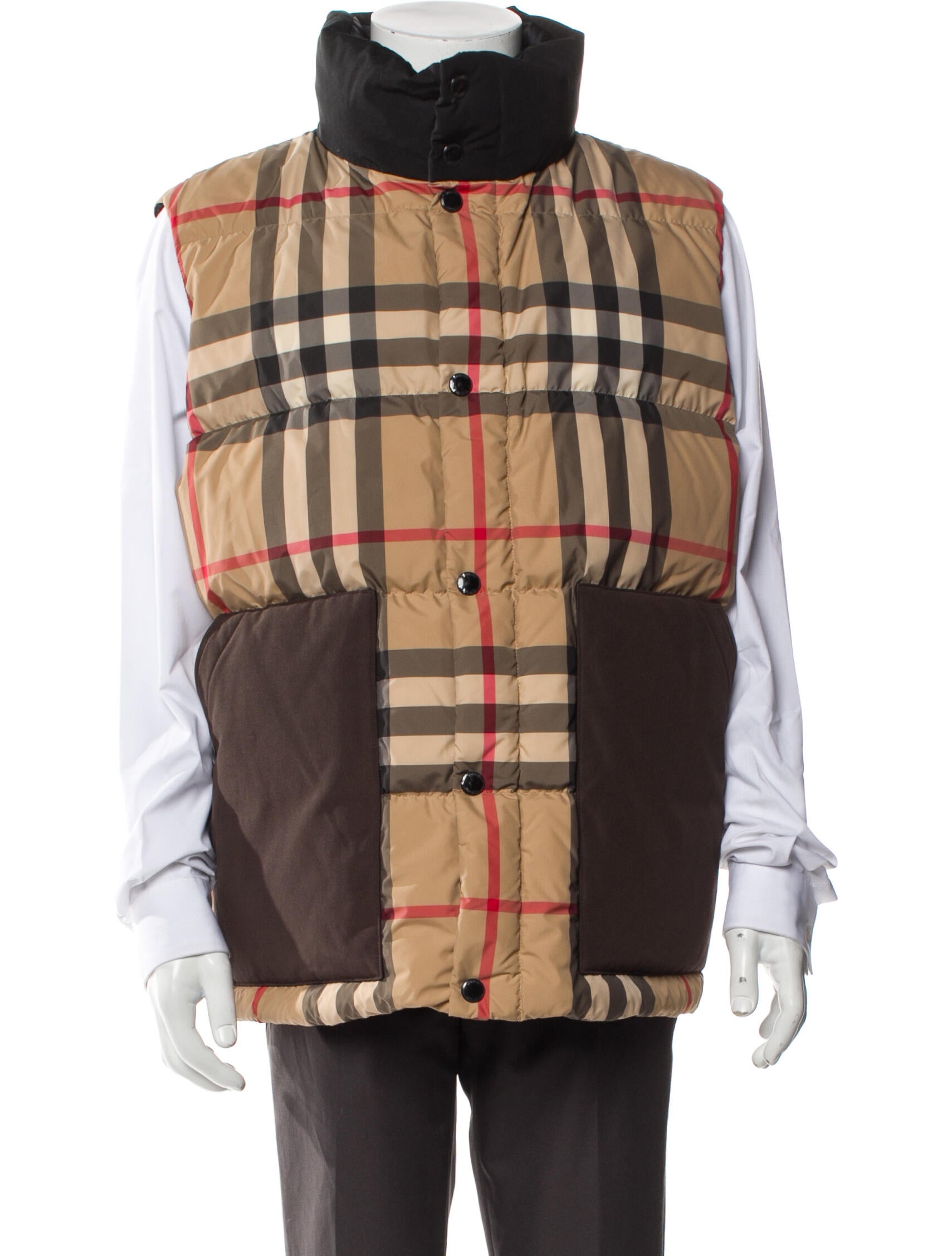 Burberry London Plaid Print Vest w/ Tags