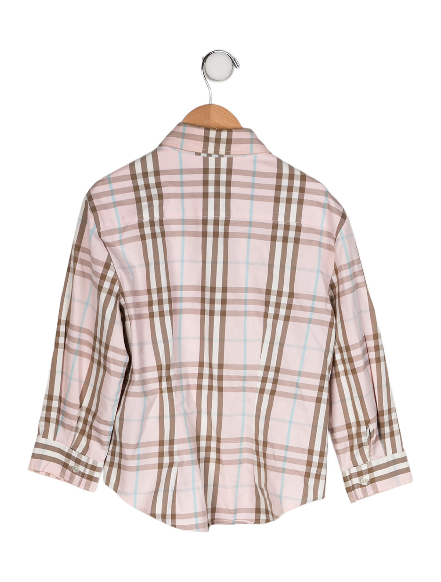 Burberry London Toddler Girls' Pattern Printed Long Sleeve Button Up top