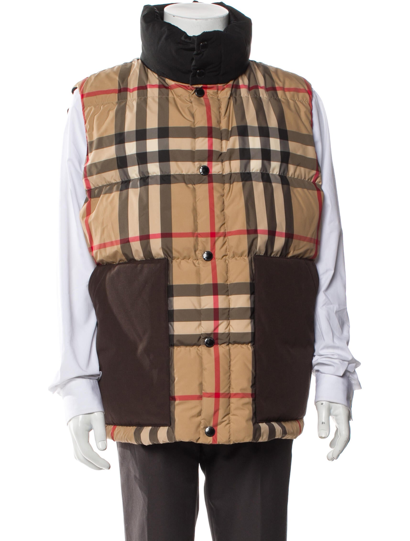 Burberry London Plaid Print Vest w/ Tags