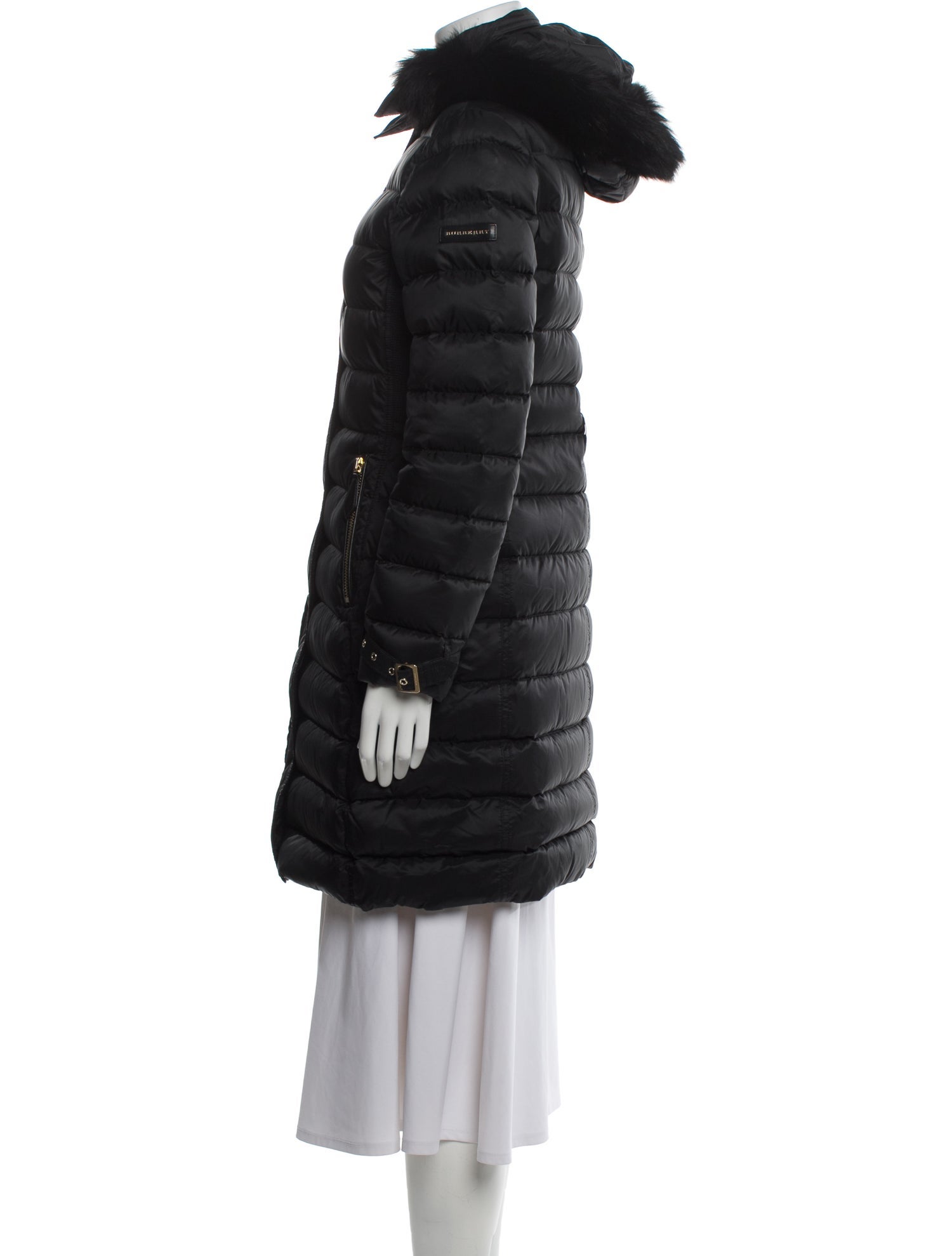 Burberry London Nylon Faux Fur Coat