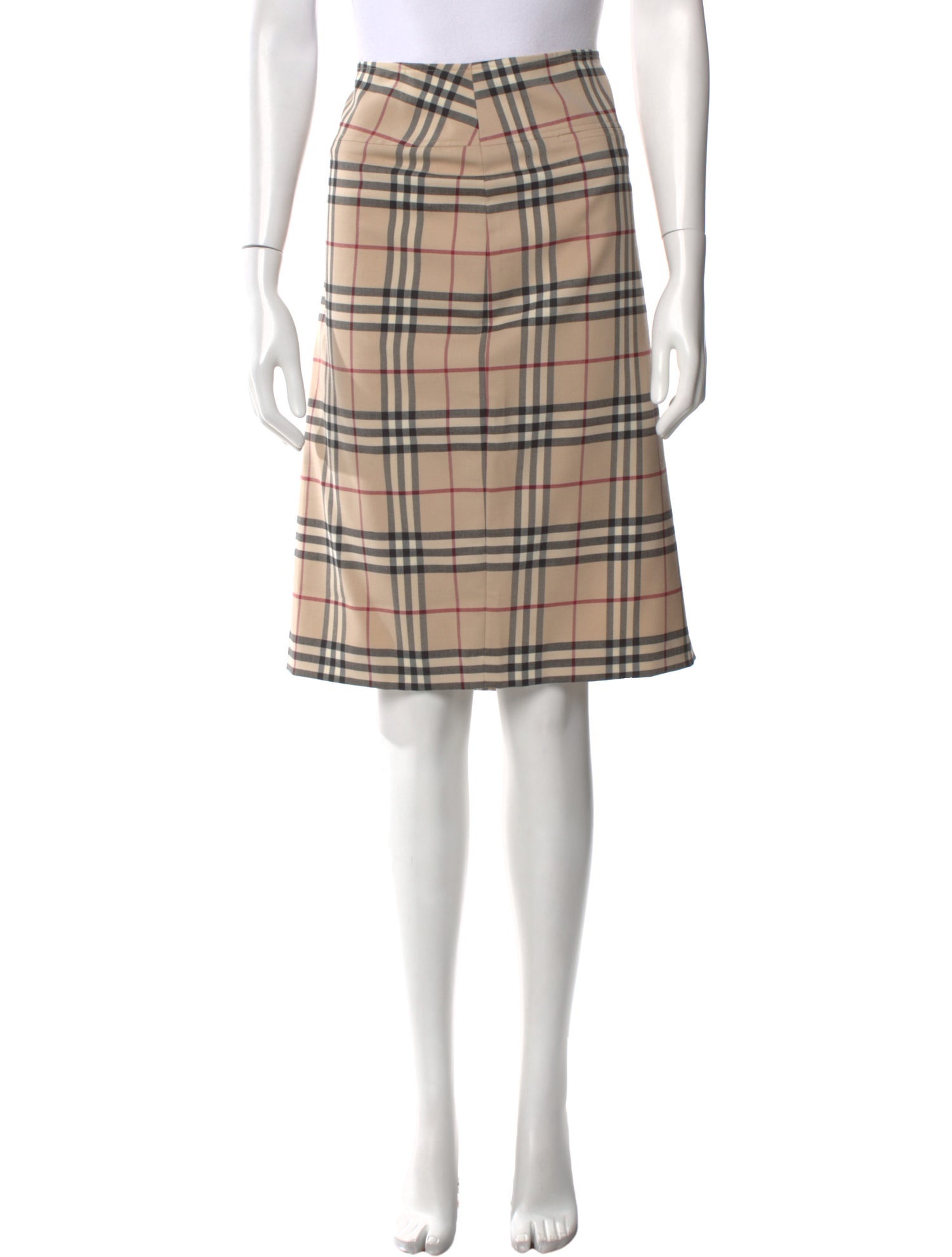 Burberry London Wool Knee-Length Skirt