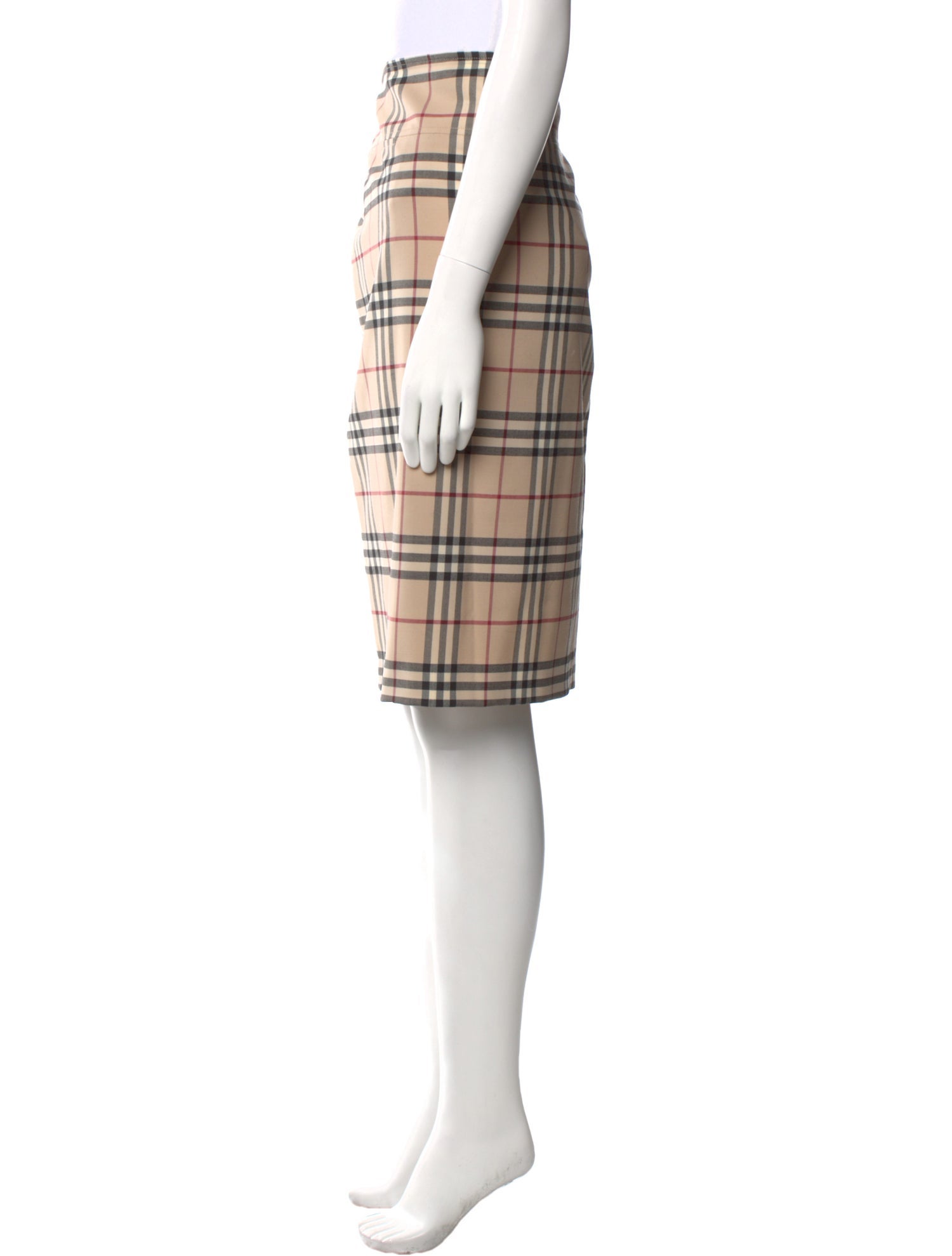 Burberry London Wool Knee-Length Skirt