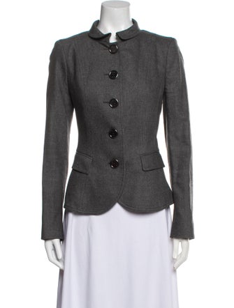 Burberry London Wool Tweed Pattern Evening Jacket