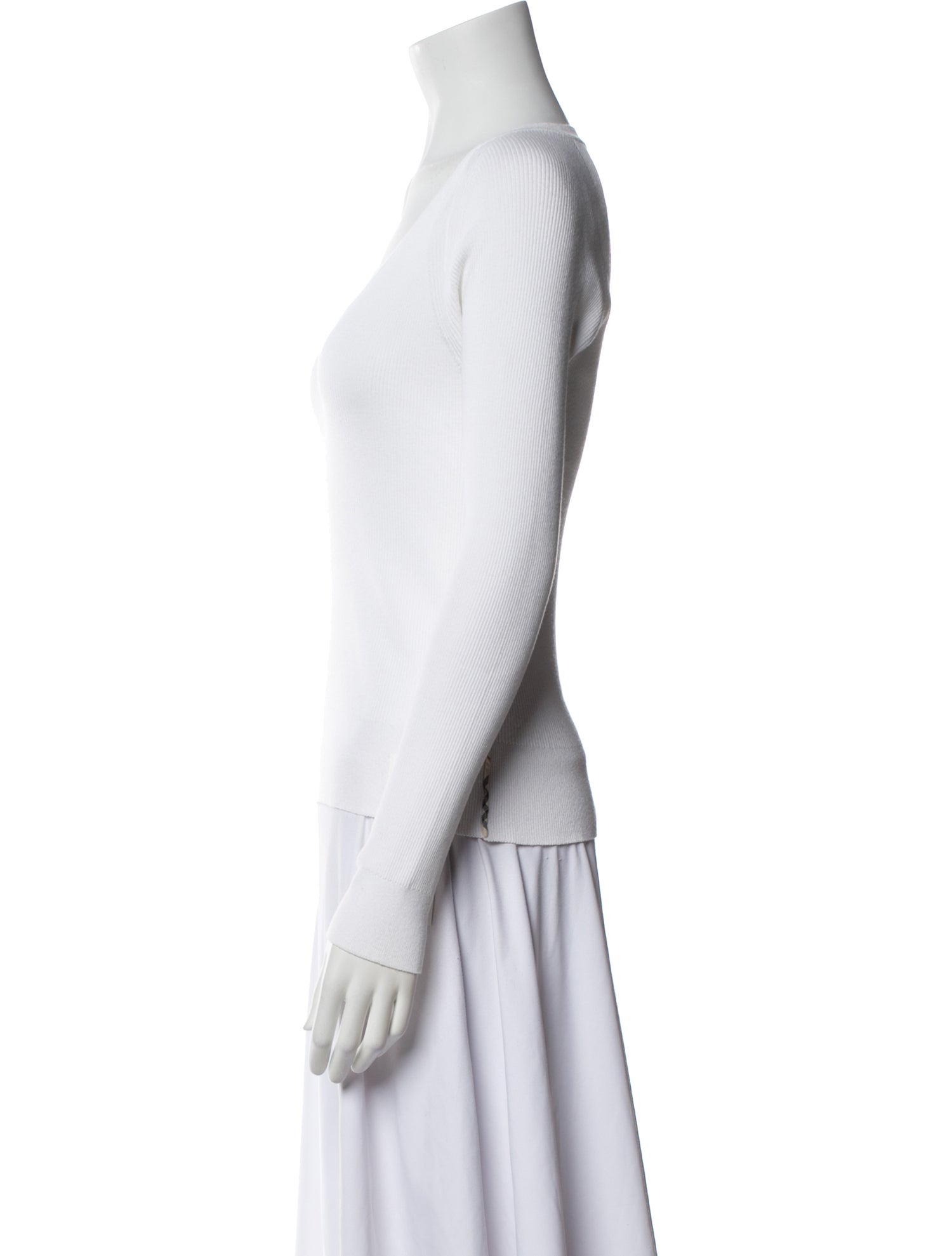 Burberry London V-Neck Long Sleeve Top