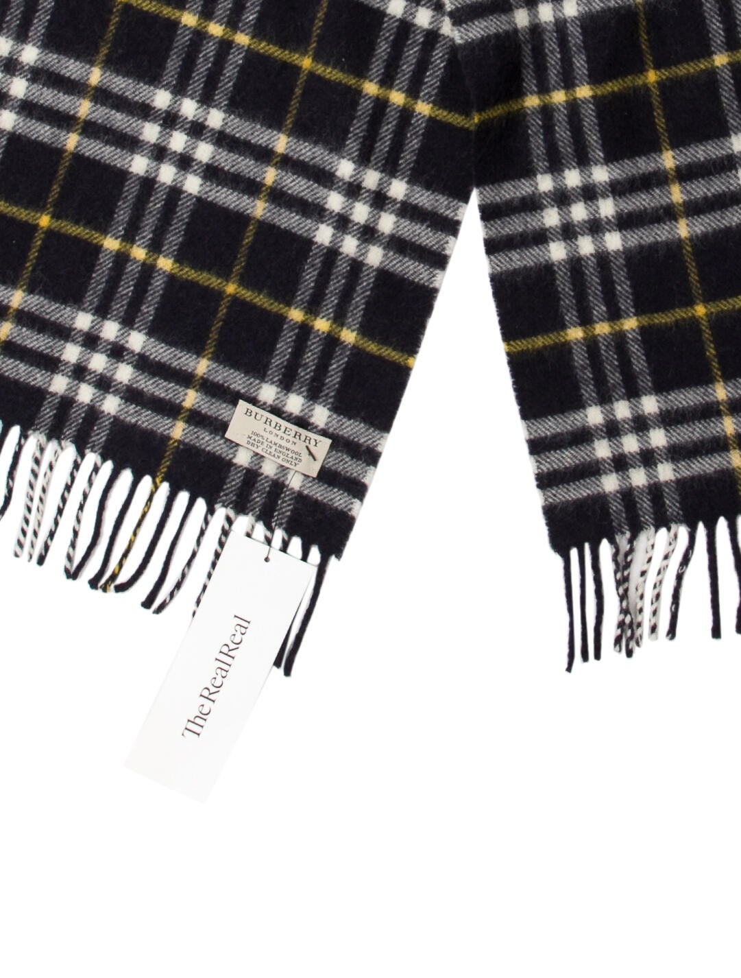 Burberry London Cashmere Nova Check Pattern Scarf