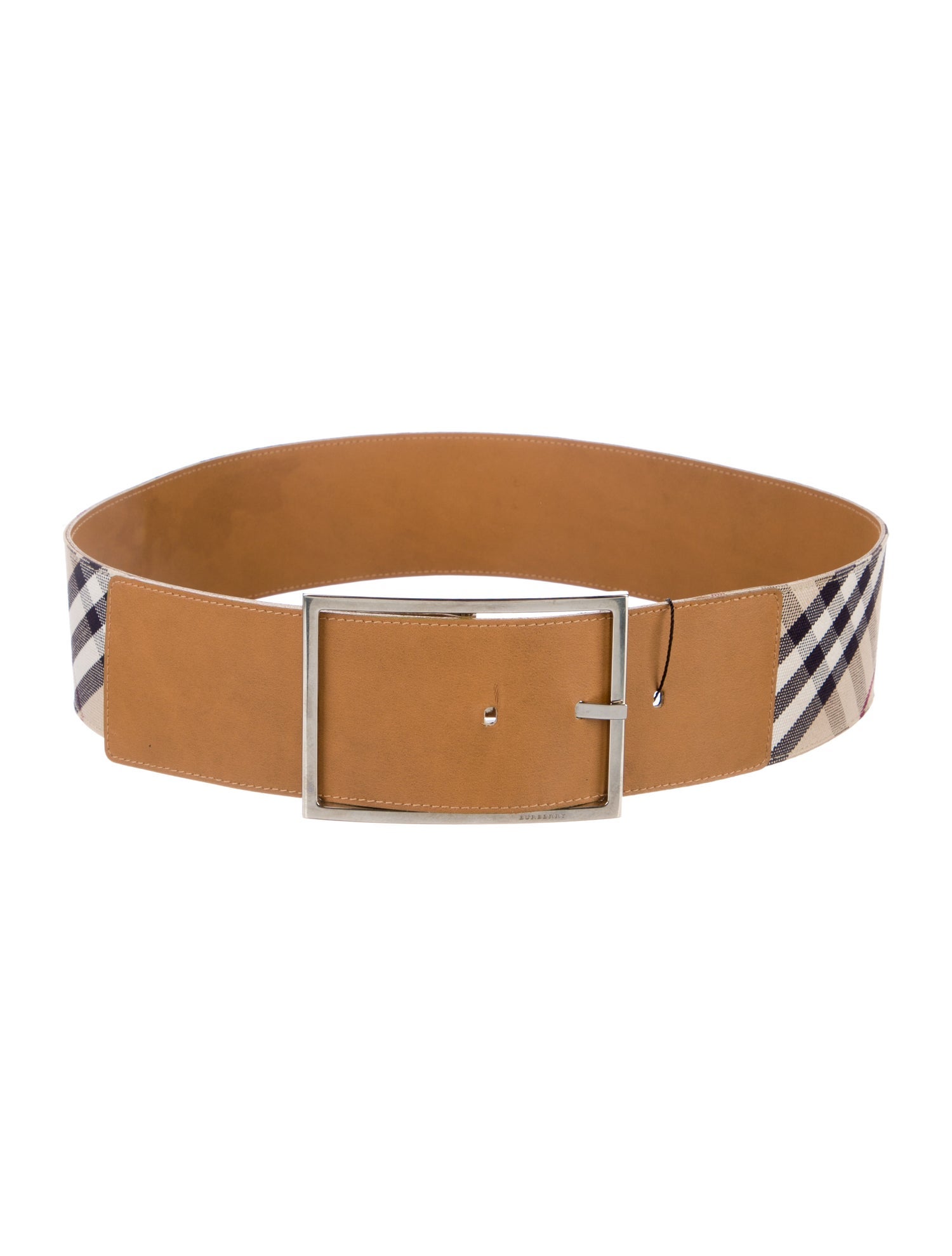 Burberry London Wide Canvas Waist Belt