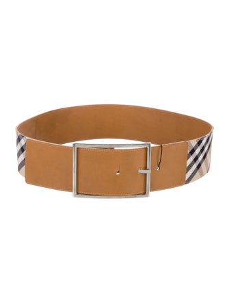 Burberry London Wide Canvas Waist Belt