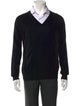 Burberry London Nova Check Pattern Merino Wool Pullover