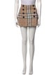 Burberry London Plaid Print Mini Skirt