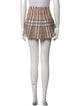 Burberry London Plaid Print Mini Skirt