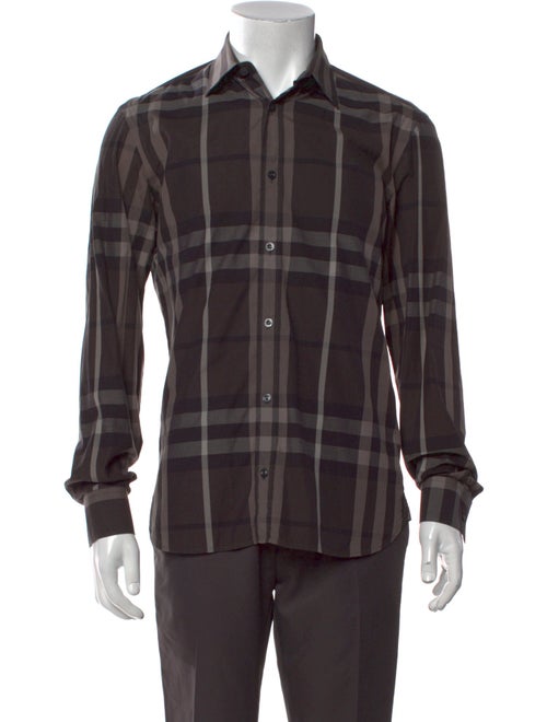 Burberry London House Check Pattern Long Sleeve Shirt