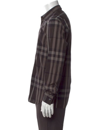 Burberry London House Check Pattern Long Sleeve Shirt