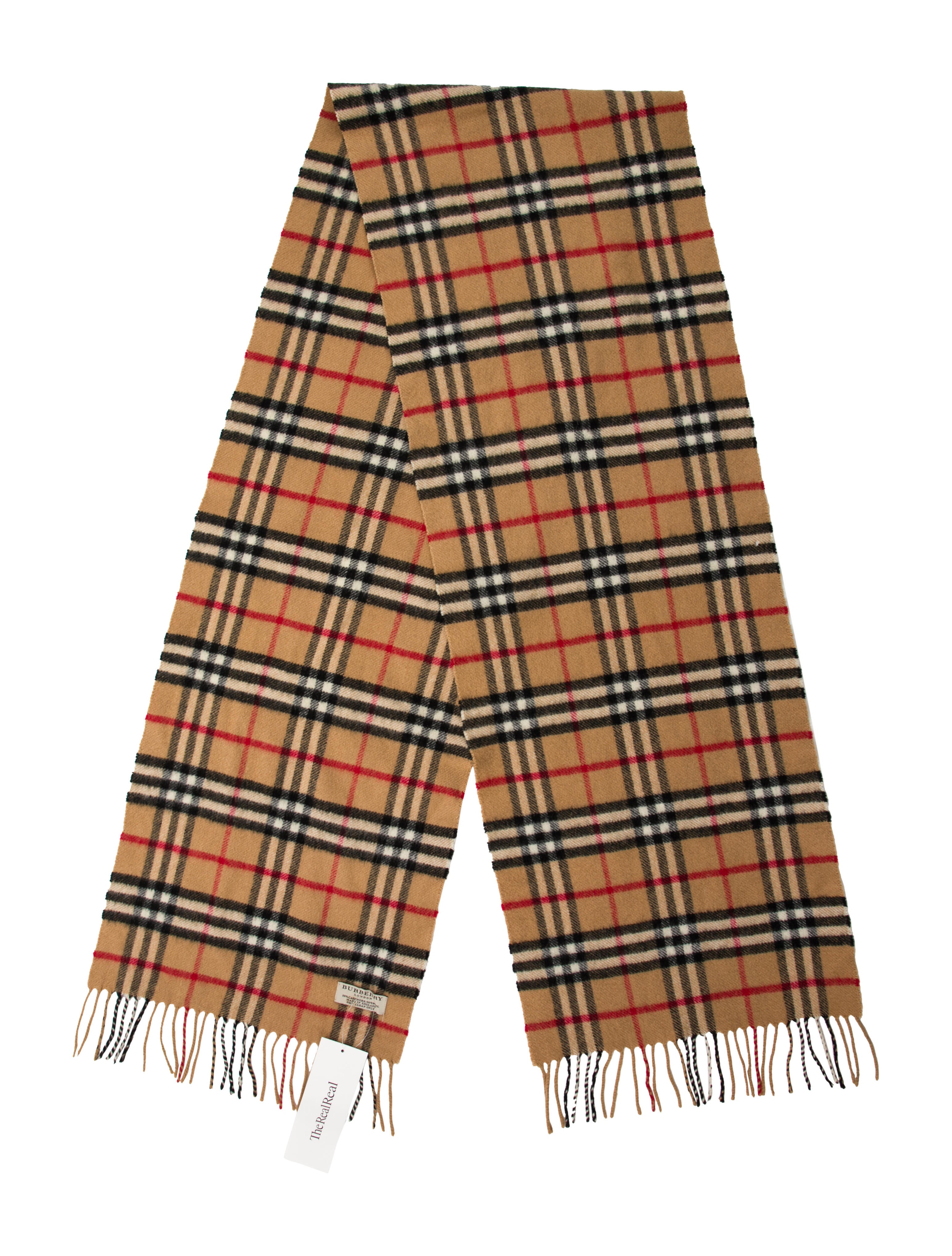 Burberry London Cashmere House Check Pattern Scarf