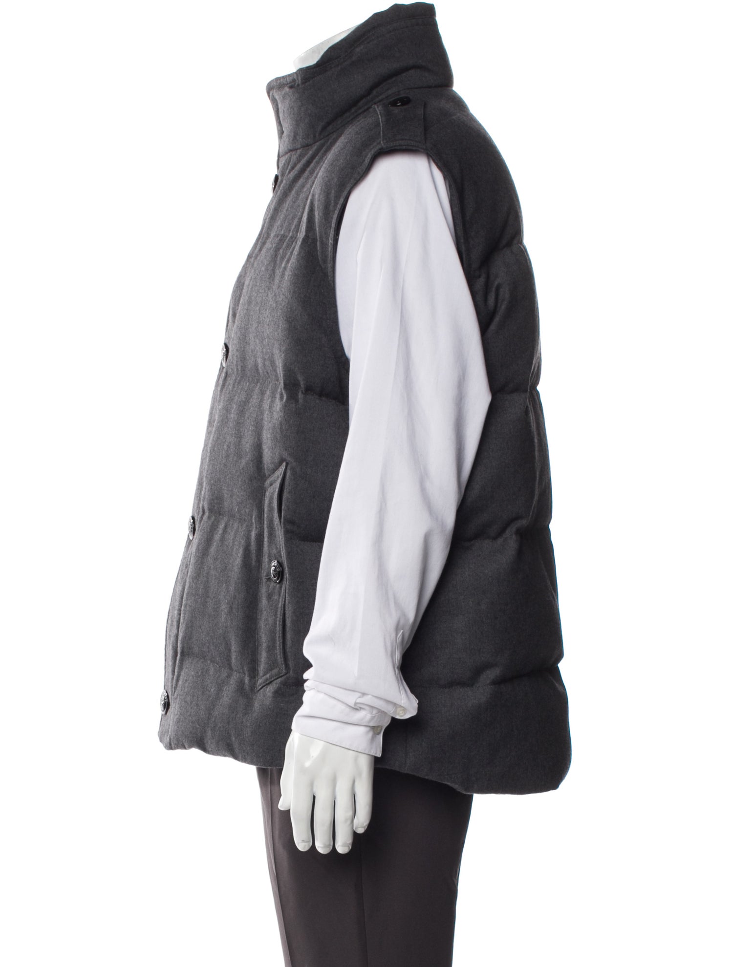 Burberry London Beat Check Pattern Virgin Wool Vest