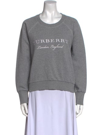 Burberry London Graphic Print Crew Neck Sweatshirt