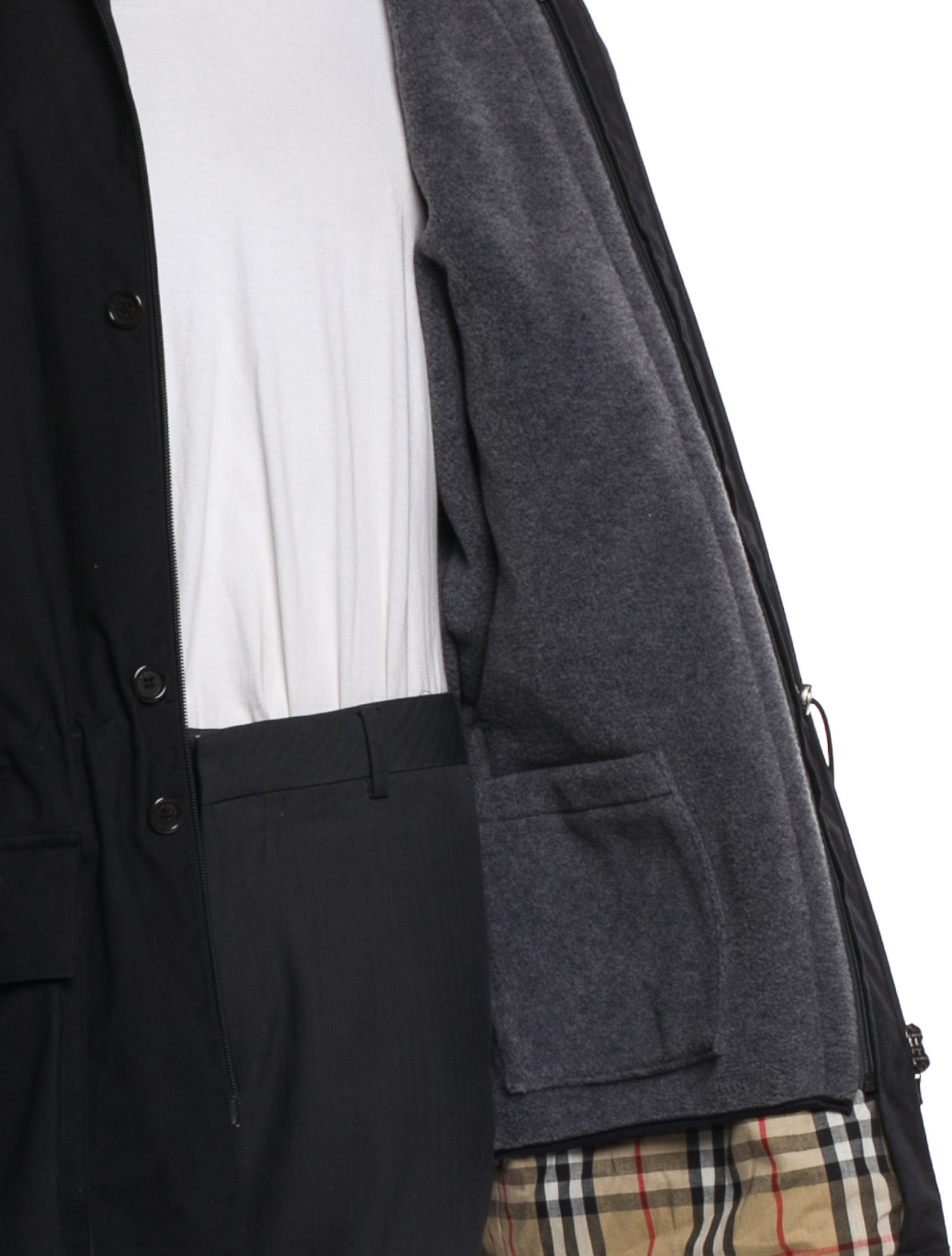 Burberry London House Check Pattern Parka