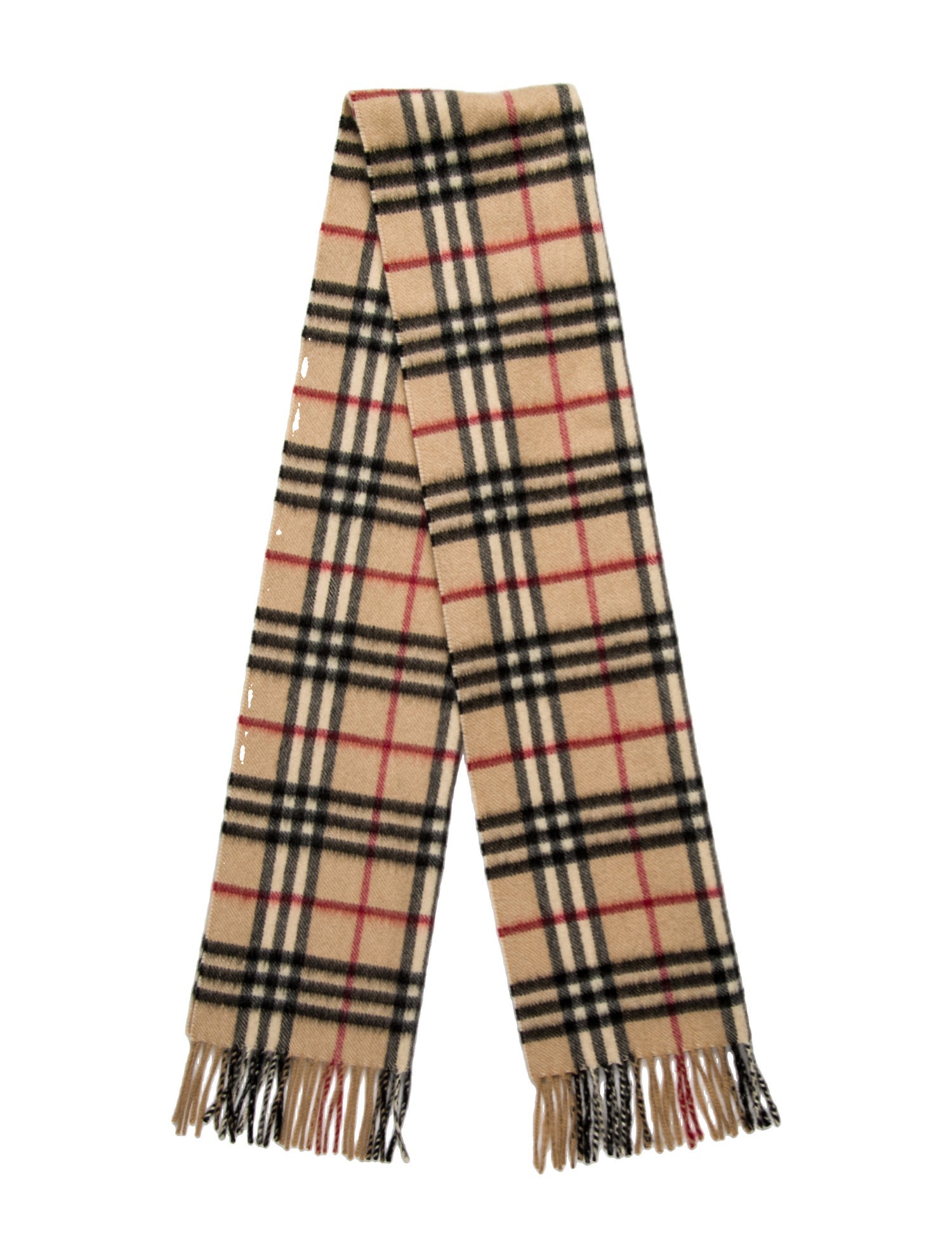 Burberry London Cashmere Nova Check Pattern Scarf