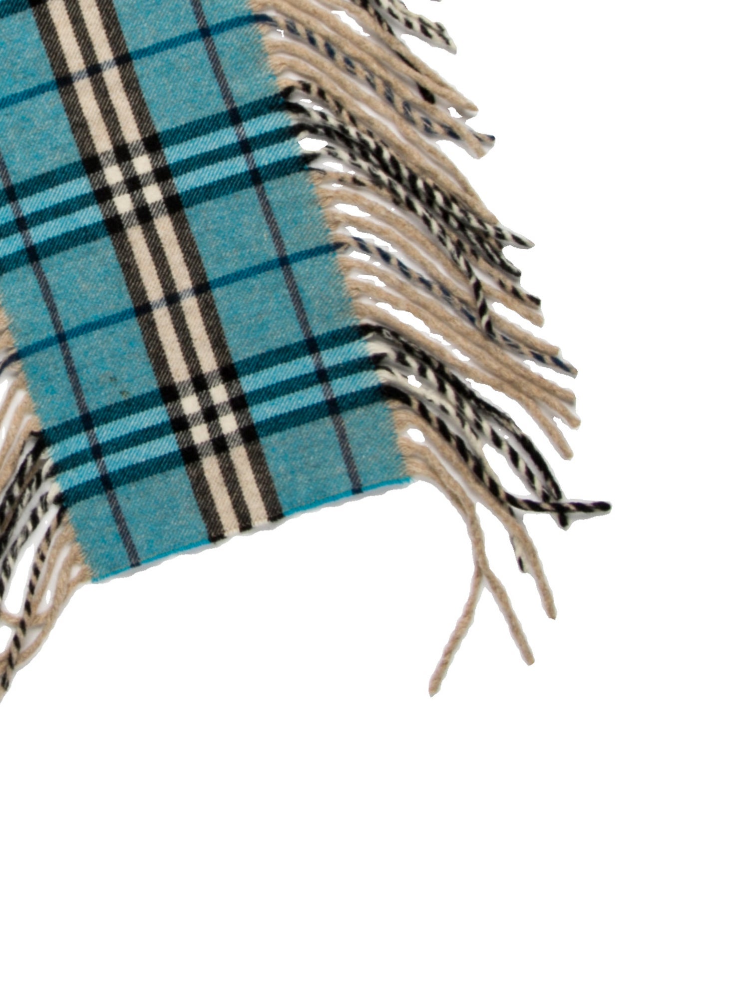 Burberry London Cashmere Nova Check Pattern Scarf
