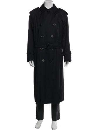 Burberry London Nova Check Pattern Trench Coat