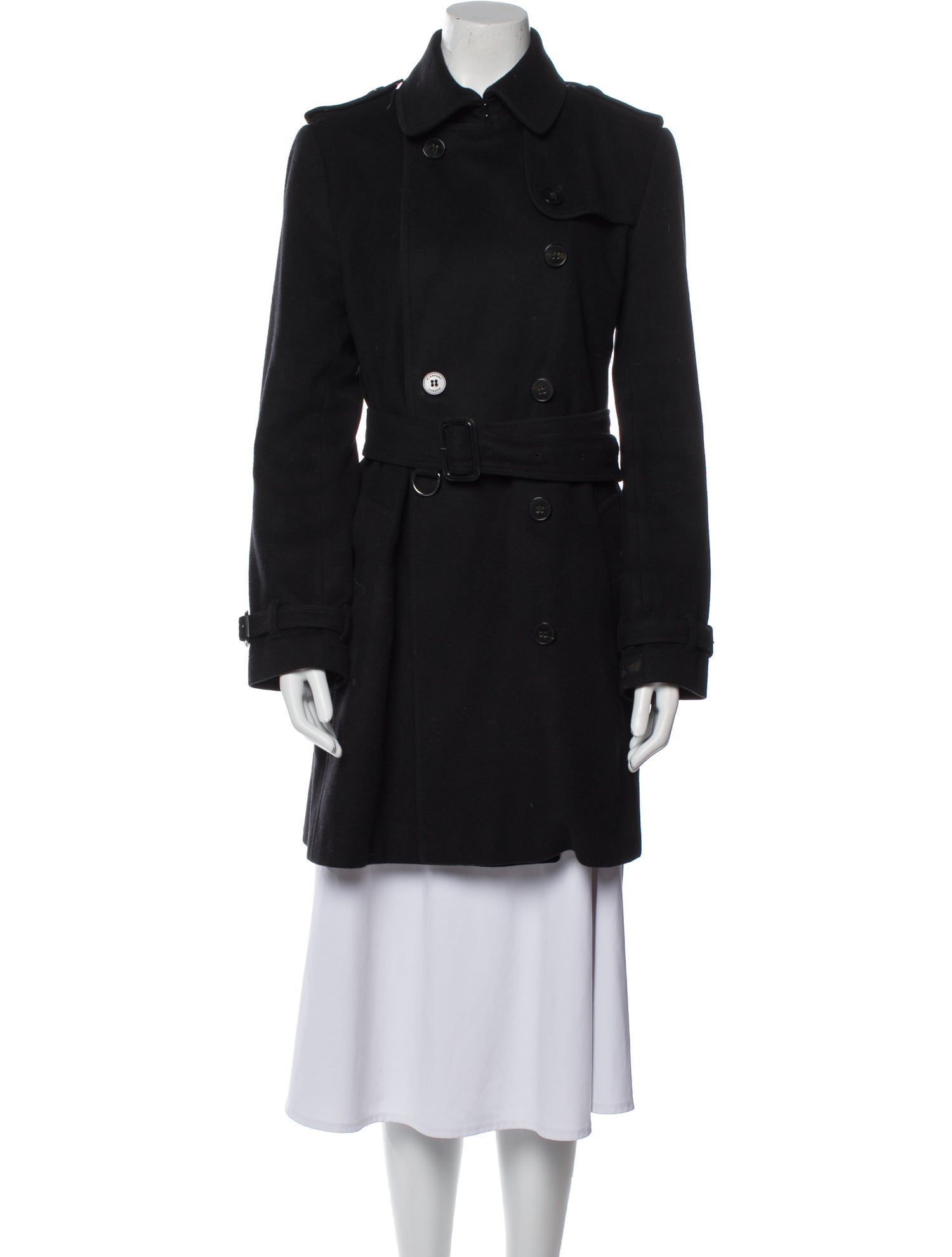 Burberry London Virgin Wool Trench Coat