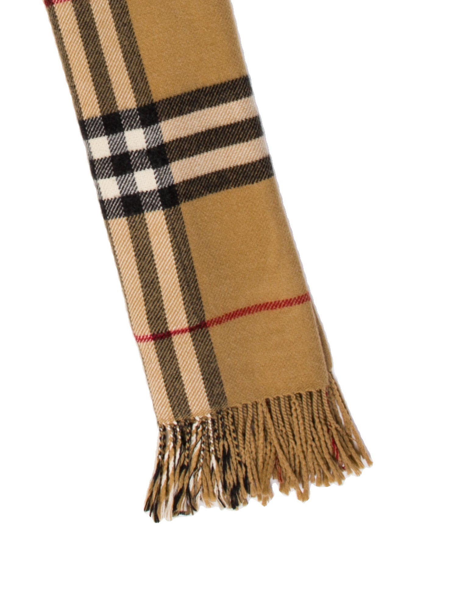 Burberry London Cashmere Plaid Print Shawl