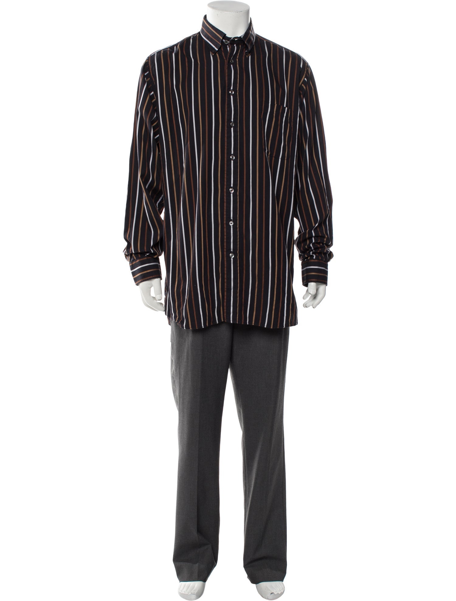 Burberry London Striped Long Sleeve Shirt