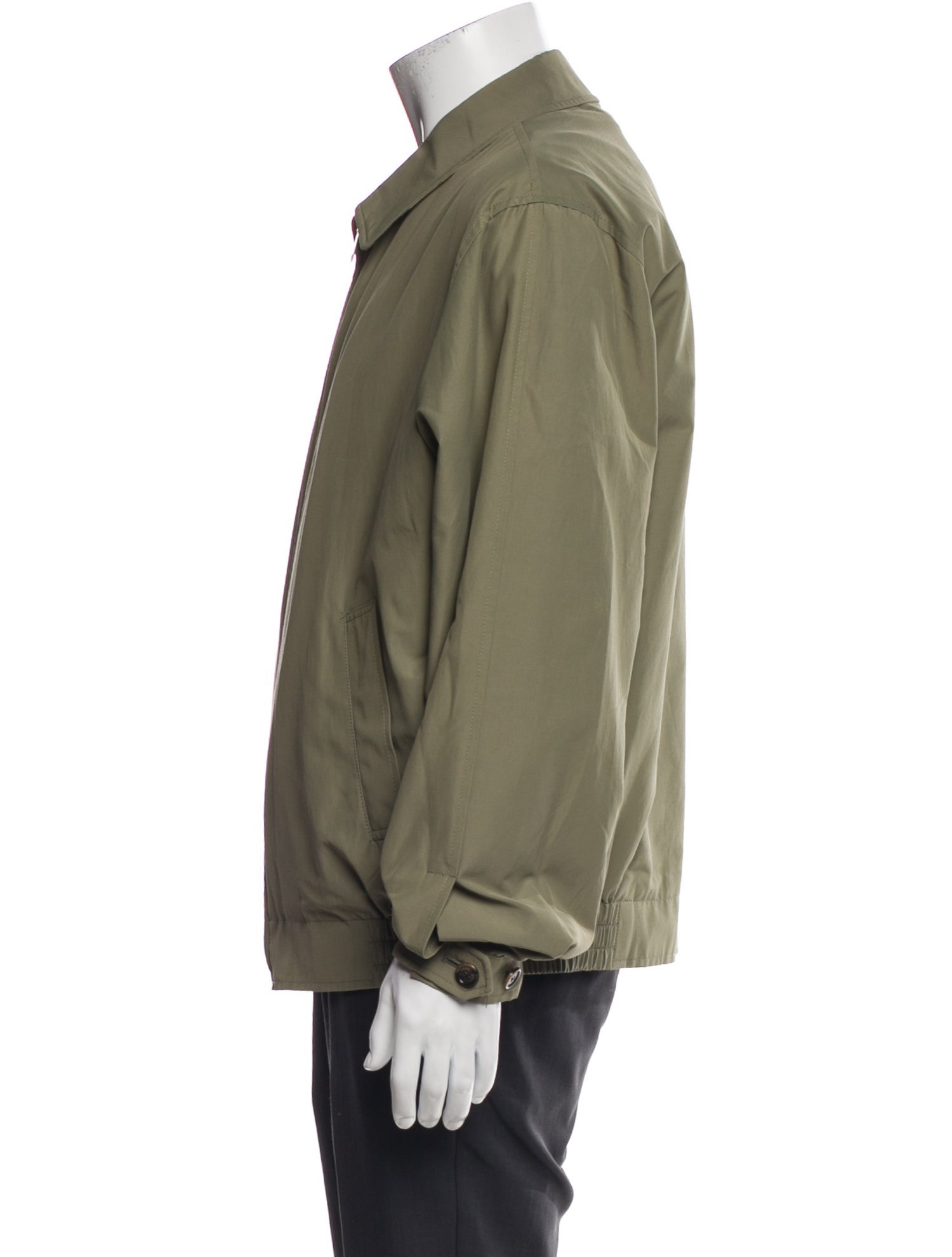 Burberry London House Check Pattern Wool Windbreaker
