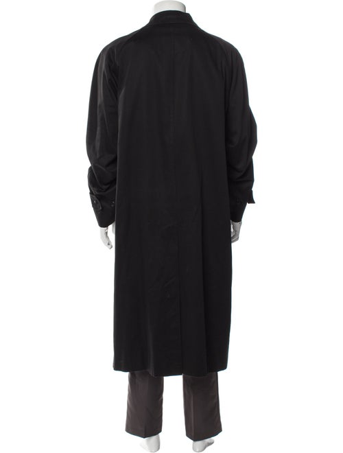 Burberry London Nova Check Pattern Wool Trench Coat