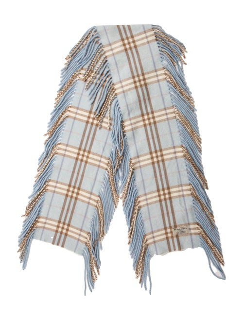 Burberry London Cashmere Nova Check Pattern Scarf
