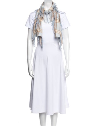 Burberry London Cashmere Nova Check Pattern Scarf