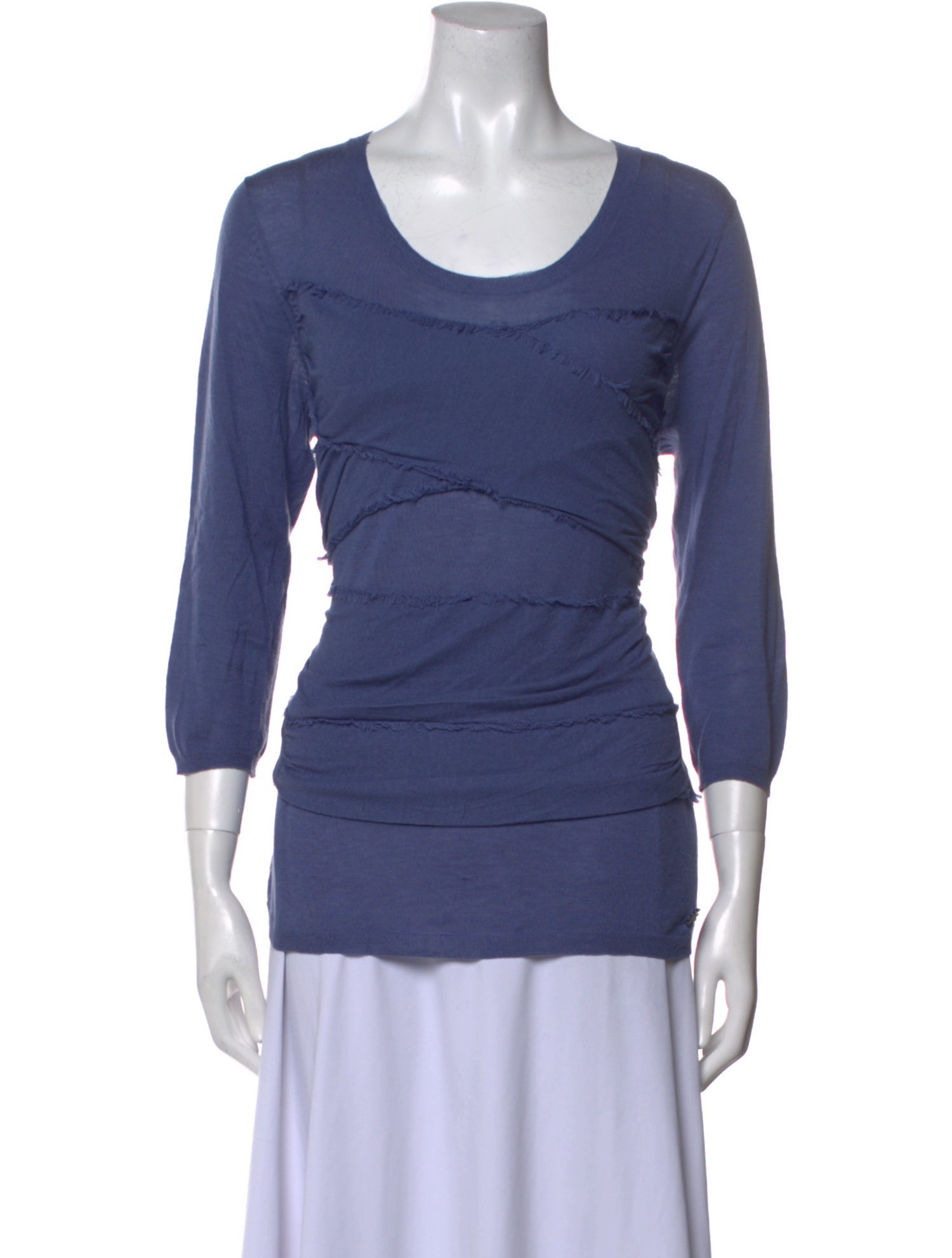 Burberry London Wool Scoop Neck Top