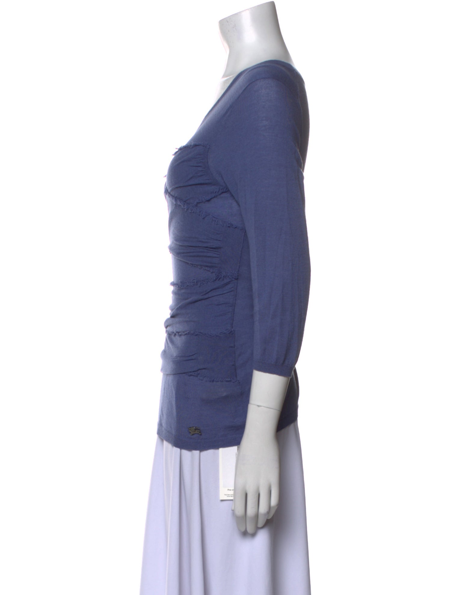 Burberry London Wool Scoop Neck Top