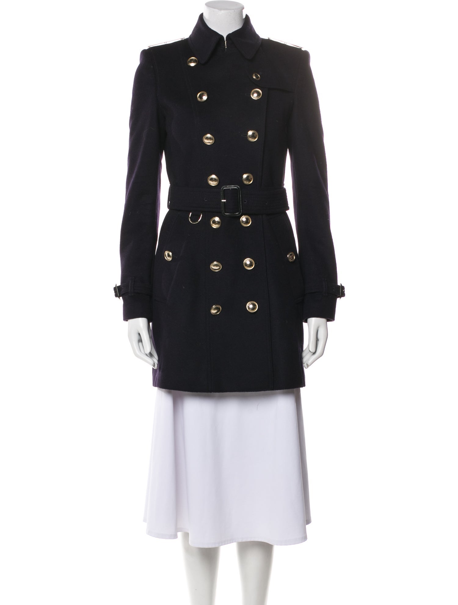 Burberry London Virgin Wool Trench Coat