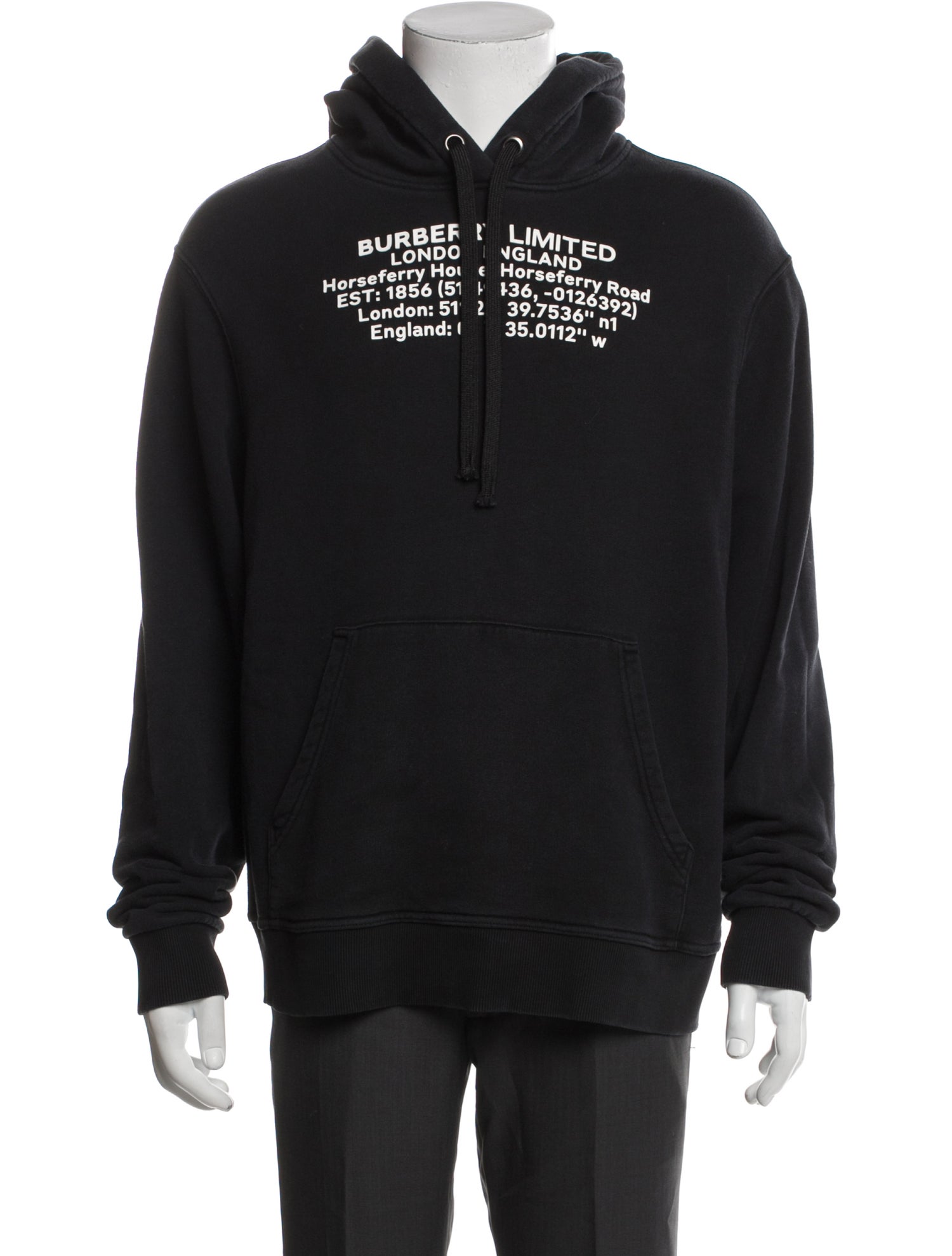 Burberry London Nova Check Pattern Crew Neck Hoodie