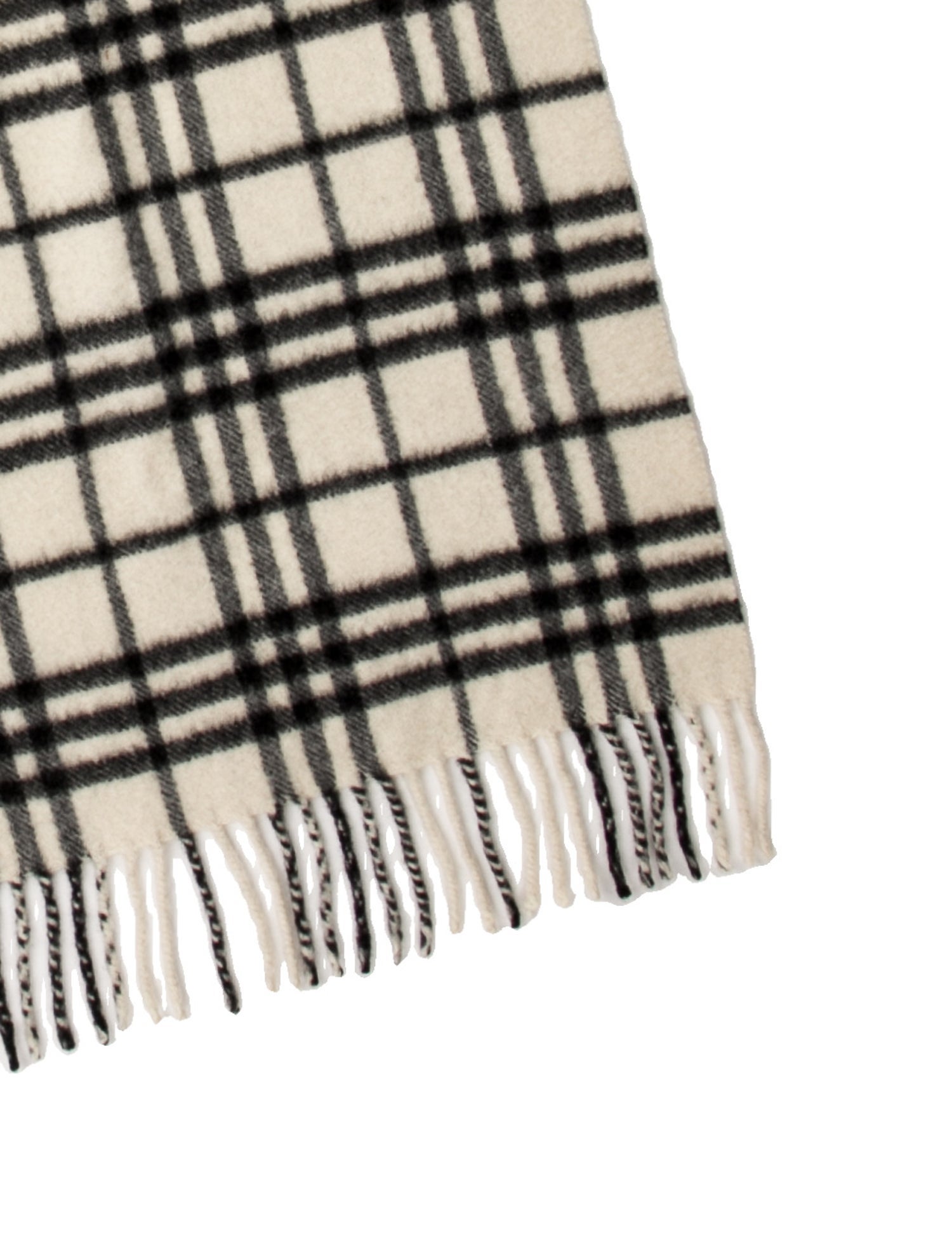 Burberry London Cashmere Plaid Print Scarf