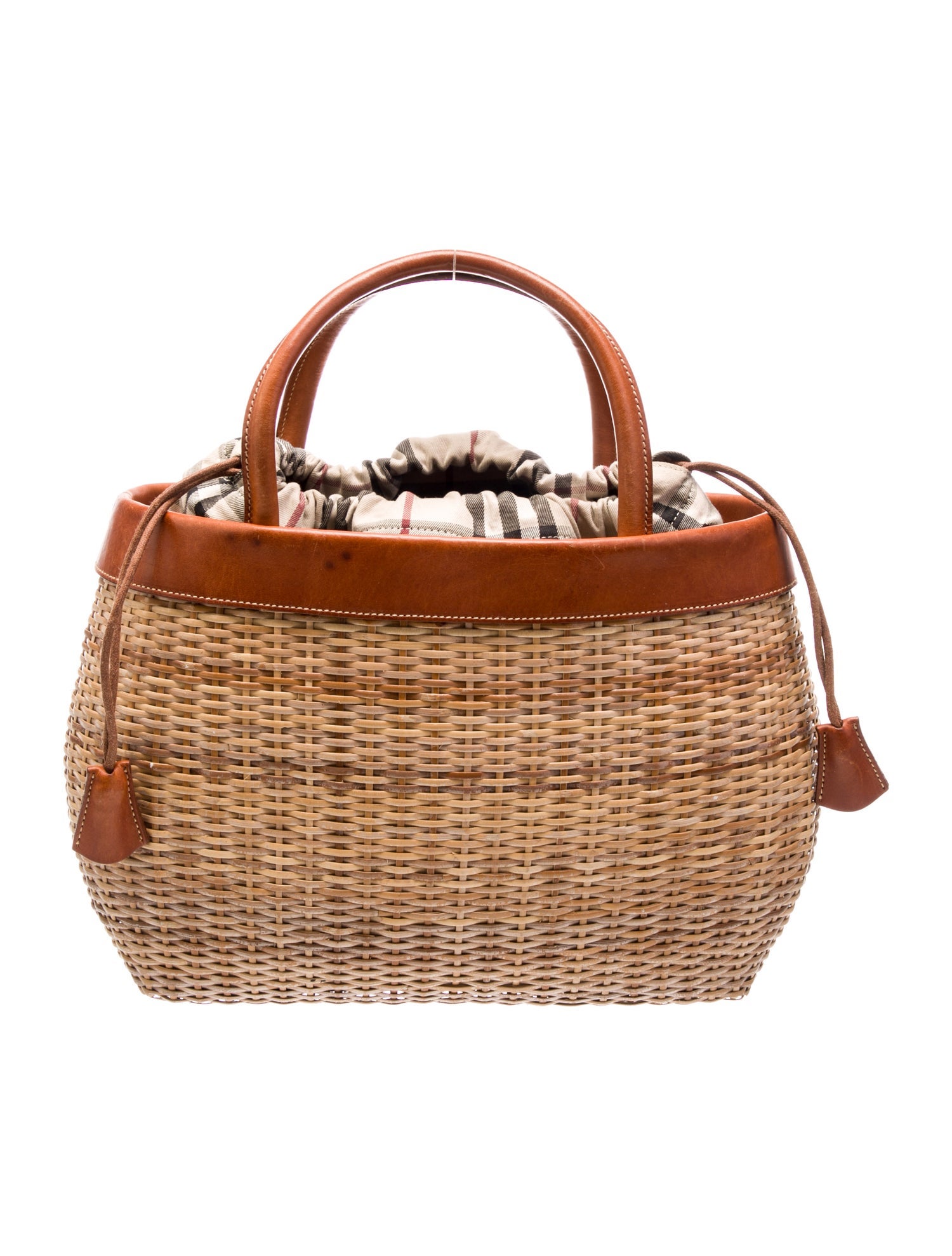 Burberry London House Check Top Handle Bag