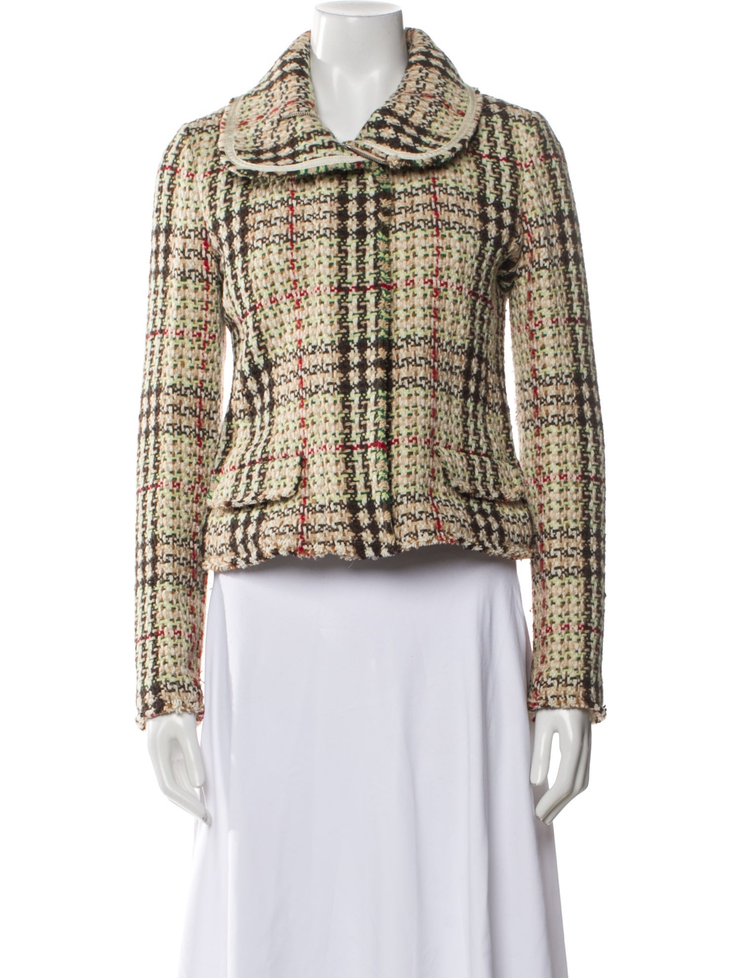 Burberry London Wool Tweed Pattern Jacket