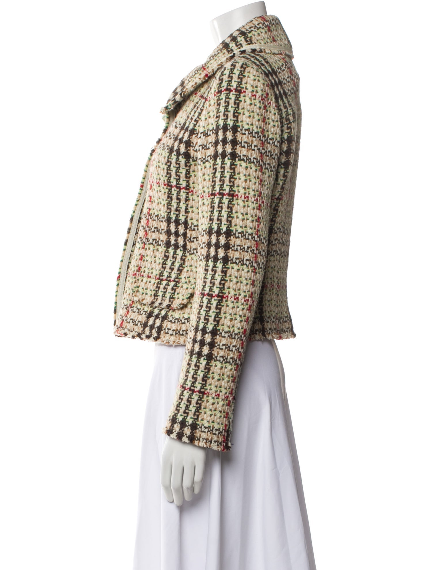 Burberry London Wool Tweed Pattern Jacket