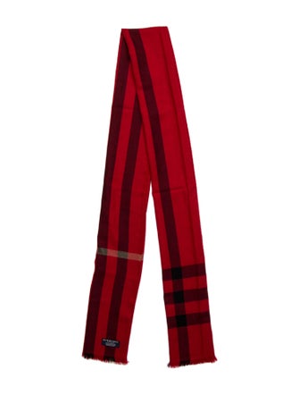 Burberry London Cashmere House Check Pattern Scarf