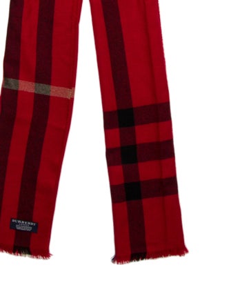 Burberry London Cashmere House Check Pattern Scarf