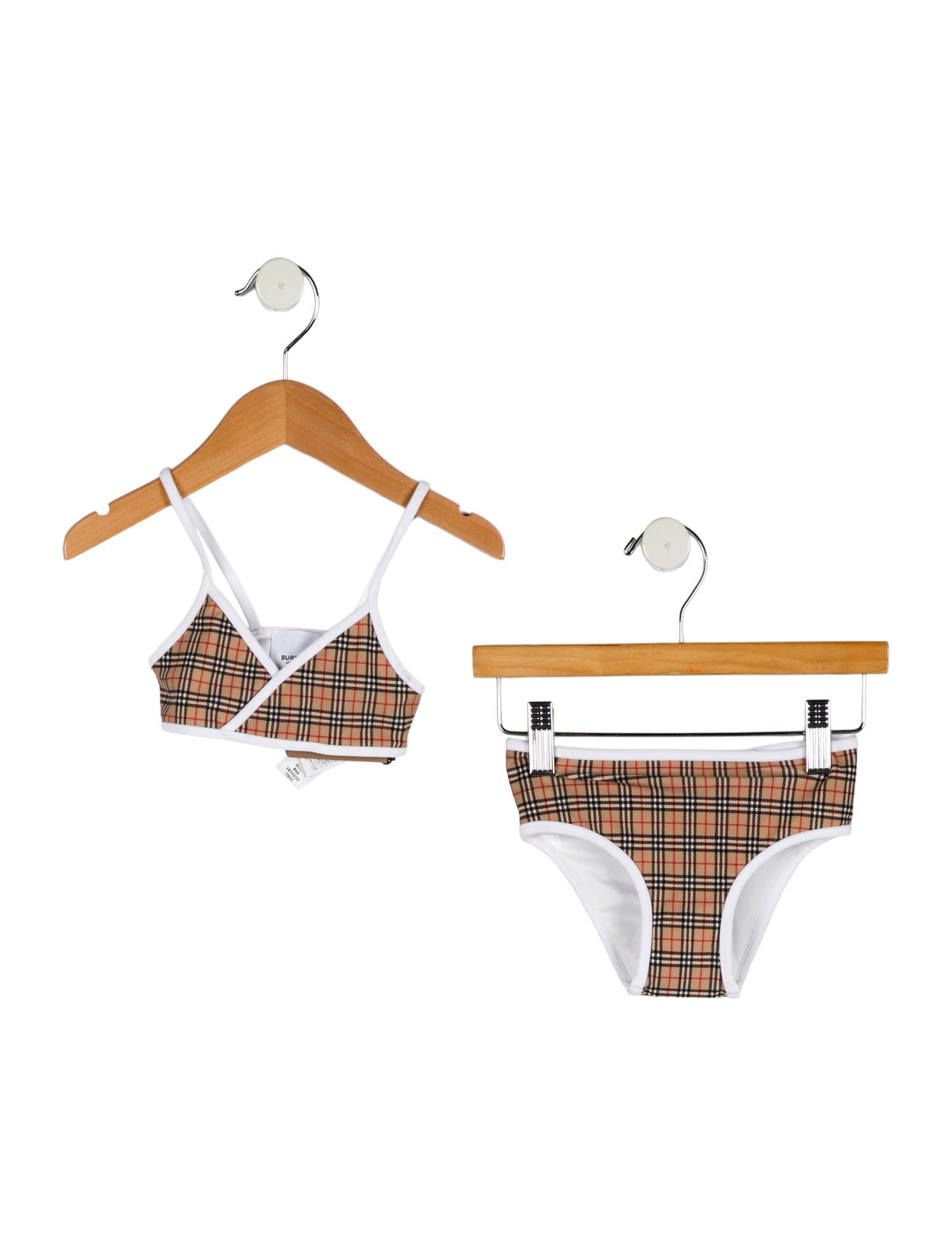 Burberry Girls' Check Print Bikini w/ Tags