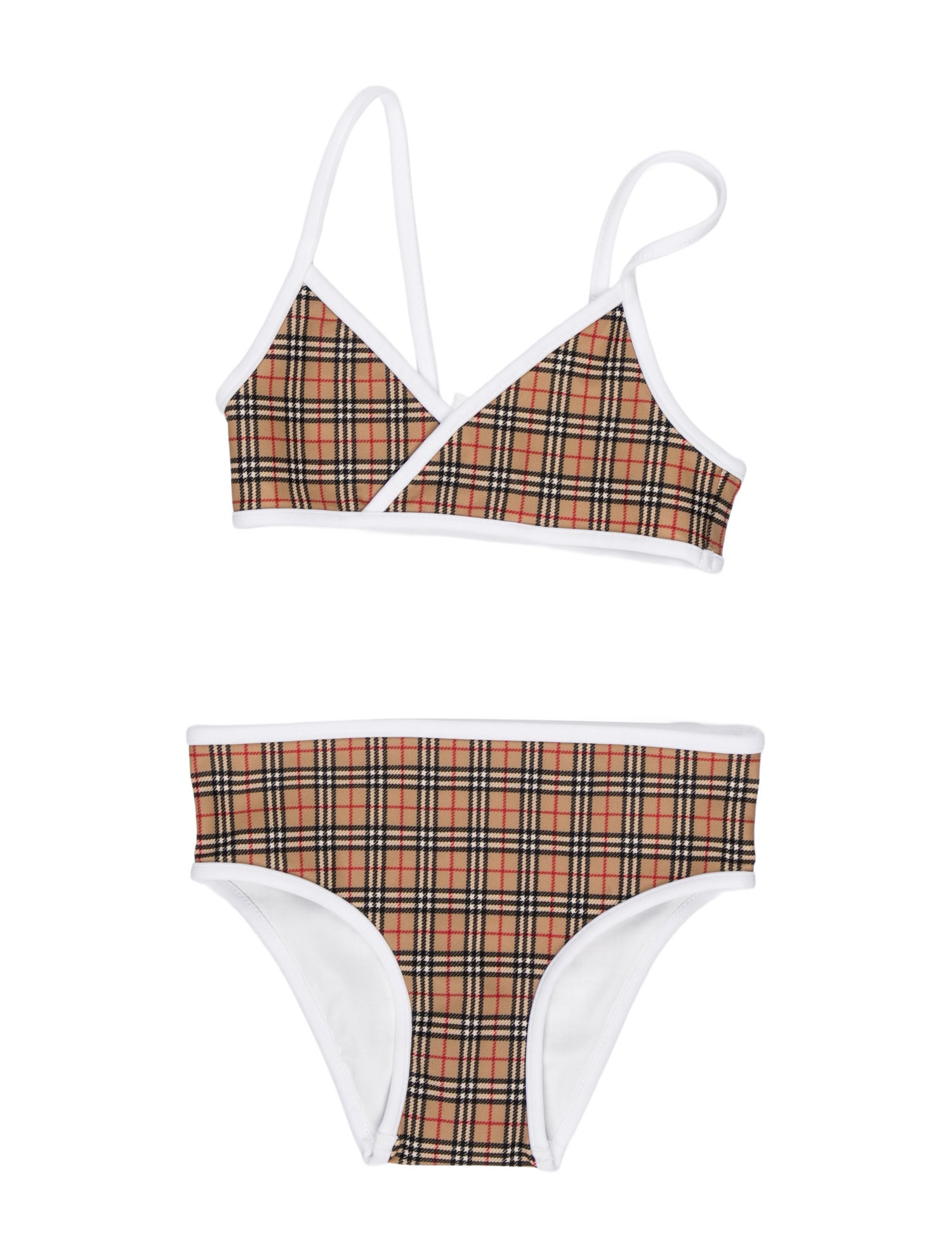 Burberry Girls' Nylon Check Print Bikini w/ Tags