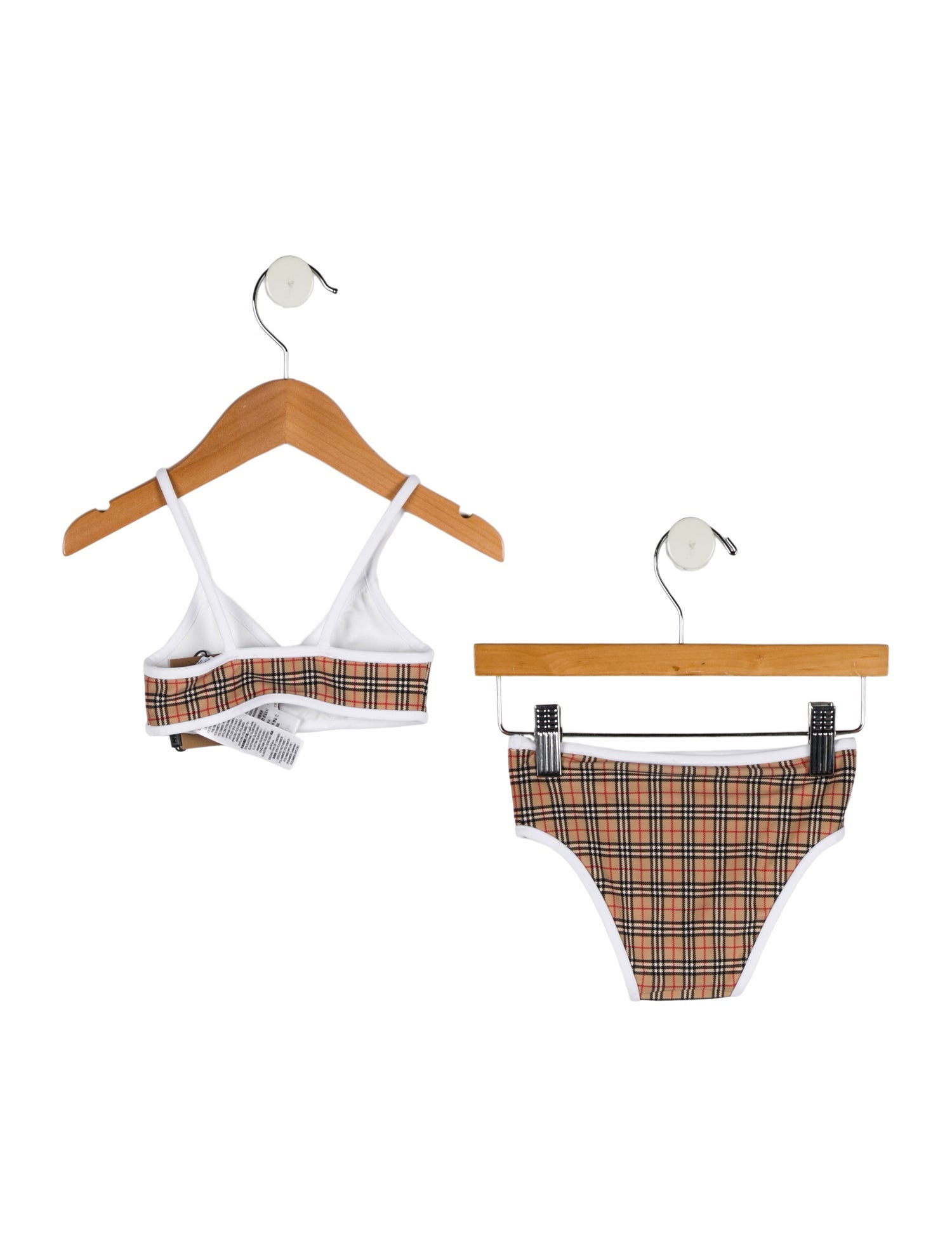 Burberry Girls' Check Print Bikini w/ Tags