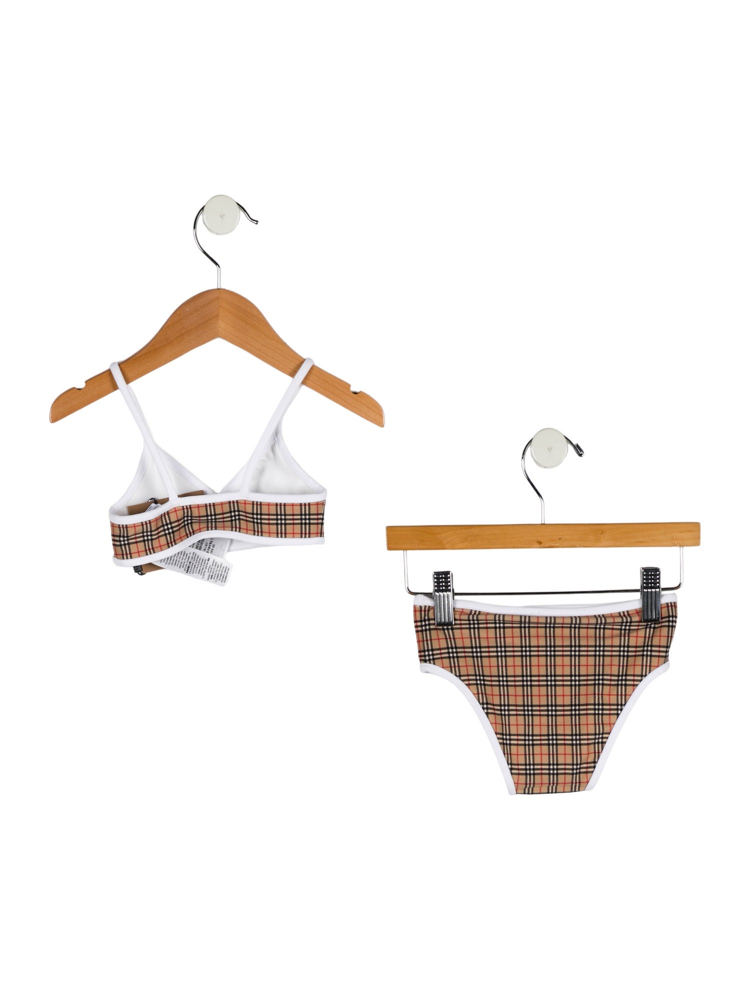 Burberry Girls' Check Print Bikini w/ Tags