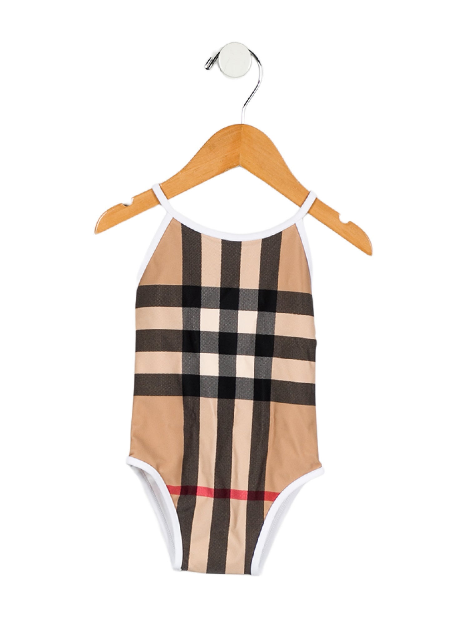 Burberry Girls' Check Print Swimsuit w/ Tags